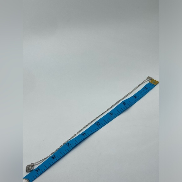 STERLING & Clear / White Cz Puffy Heart Necklace 18” Chain / .5” Pendant - Picture 10 of 10